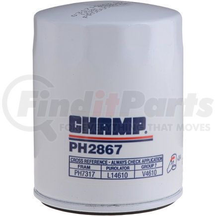 Champ Filters PH2867 Luberfiner PH2867 2 1/2" Spin-on Oil Filter