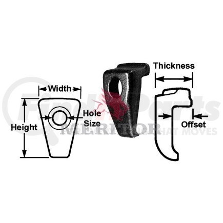 Meritor R006054G Brake Hardware Tech Tray + Cross Reference | FinditParts