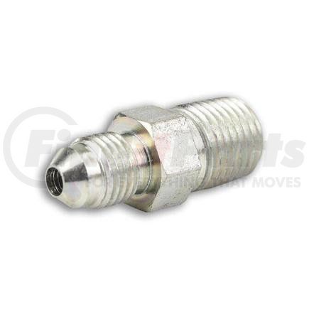 Tompkins 2404-04-04 Hydraulic Fitting, 04MJ-04MP, 7/16-20 Male JIC x 1/4-18 Male NPT, Carbon Steel
