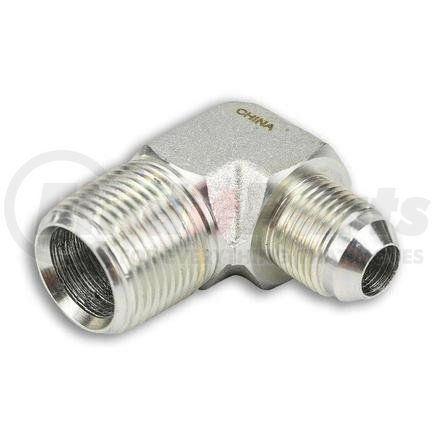 Tompkins 2501-08-12 Hydraulic Coupling/Adapter - MJ x MP 90, Male Elbow, Steel