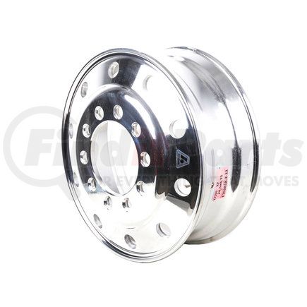 Accuride 27599XP Aluminum Wheel - 24.5x8.25, Extra Polish, Stud Mount, 10 HH