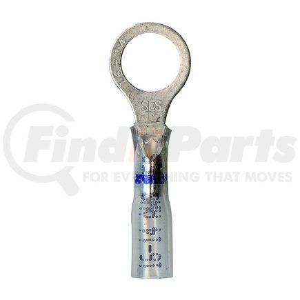 PHILLIPS INDUSTRIES 1-1626 Ring Terminal - 16-14 Ga., 3/8 in. Stud, Blue Stripe, Polybag
