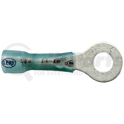PHILLIPS INDUSTRIES 1-1876 - sta-dry® crimp, solder & seal™ ring terminals - 16-14 ga., 25 pcs., bag, 1/4", blue