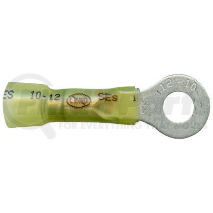 Phillips Industries 1-1873 Ring Terminal - 12-10 Ga., 1/4 in. Stud, Yellow, Quantity 25