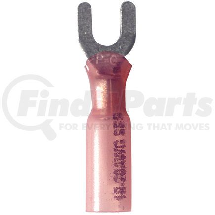 Phillips Industries 1-1939 STA-DRY Crimp and Seal Spade Terminal - 22-18 Ga., #8 Stud, Red, Pack of 25