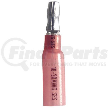 Phillips Industries 1-1982 Male Bullet Connector - 22-18 Ga., .157 in. Diameter, Male, Red