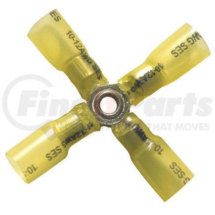 Phillips Industries 1-2242 Butt Connector - 12-10 Ga., Yellow, Quantity 25, Heat Required