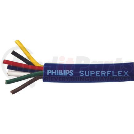 Phillips Industries 3-642 Bulk Cable - 100 ft. Spool, 0.700 OD, ABS, 1/8, 2/10, 4/12 ga., 7 Conductor