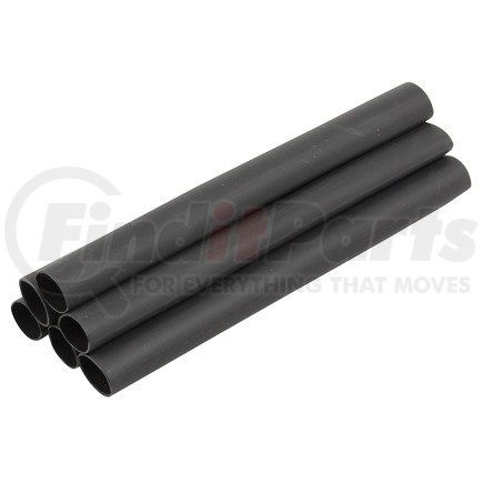 Phillips Industries 6-304 Heat Shrink Tubing - Flexible Dual Wall 8-6 Ga., Black, Six/ 6 in. Pieces