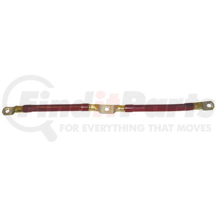 Phillips Industries 9-362 Battery Jumper Cable - 17 in. Length, 3 Lugs, Translucent Red, 2/0 ga.