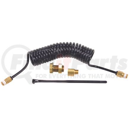 Phillips Industries 11-300KT Coiled Cable - 54 in., with Brass Female Adapter, 90 deg. Elbow and 8 in. Tie