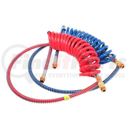 Phillips Industries 11-340 Air Brake Hose Assembly - 15 ft., Red and Blue, 40 in. Lead, Heavy Duty