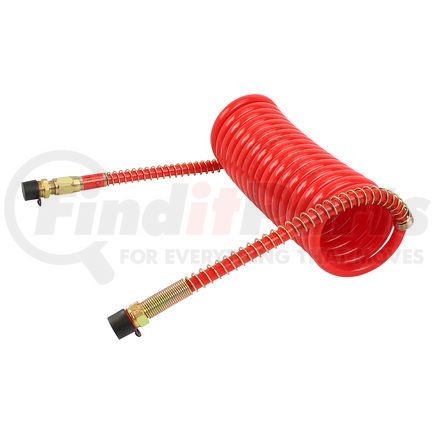 Phillips Industries 11-717 Air Brake Air Line - Standard Coiled Air 15 ft., Red (Emergency) Coil Only