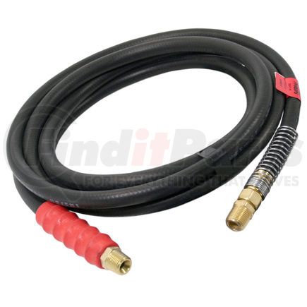 Phillips Industries 11-8110 Air Brake Air Line - 12 ft., Black, Straight, Rubber, with Red (Emergency) Grip