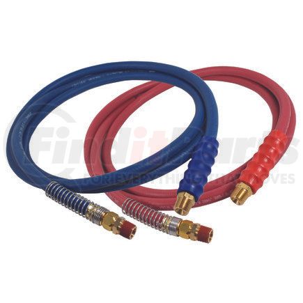 Phillips Industries 11-81080 Air Brake Air Line - Red and Blue Rubber, 8 ft., Set with Red and Blue Handles