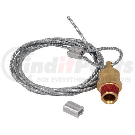 Phillips Industries 12-822 Air Brake Reservoir Drain Valve - 60 in. Cable, with 3/8 in. Brass Valve