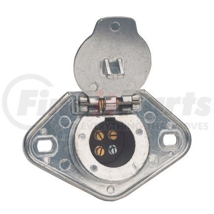 Phillips Industries 15-400 Trailer Receptacle Socket - 4-Way, Wire Insertion, Split Pin