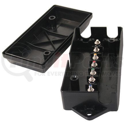 Phillips Industries 15-960 Trailer Junction Box - Black Junction Box, Seven #10 Stud Posts