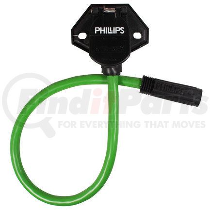 Phillips Industries 16-795 S7 QCS2 Trailer Receptacle Socket - with Slim-7, for Swivel Socket without Junction Box