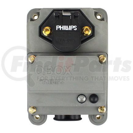 Phillips Industries 16-8510PL QBOx Trailer Nosebox Assembly - without Circuit Breaker, with Permalogic