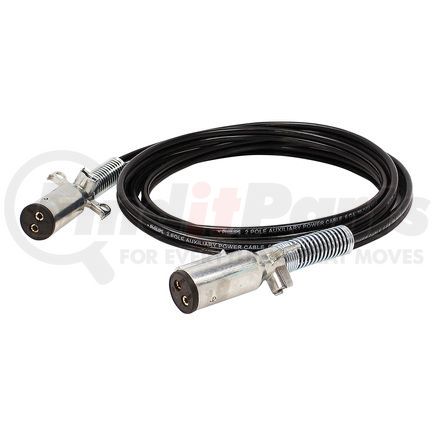 Phillips Industries 21-2232 Trailer Power Cable - Straight – Vertical Dual Pole 10’, 1 Ground, 1 Hot, 6 Ga.