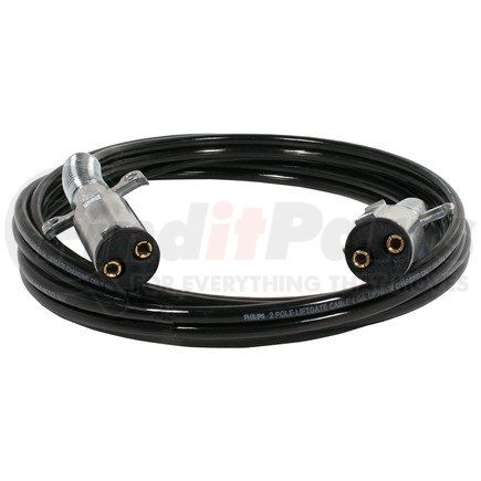 Phillips Industries 23-2271 Trailer Power Cable - Straight Dual Pole 15 ft., 1 Ground, 1 Hot, 4 Ga.