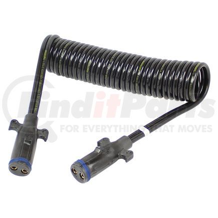 Phillips Industries 23-23276 Trailer Power Cable - Liftgate, Dual Pole Coiled 2/4 Ga. with Molded Plug