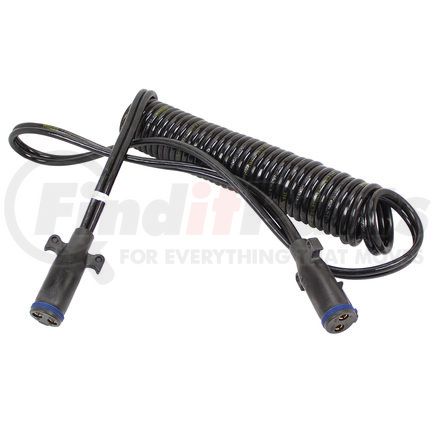 Phillips Industries 23-29276 Trailer Power Cable - Dual Pole, Coiled, 15 Ft. with 48 in. Lead, 2/4 Ga.