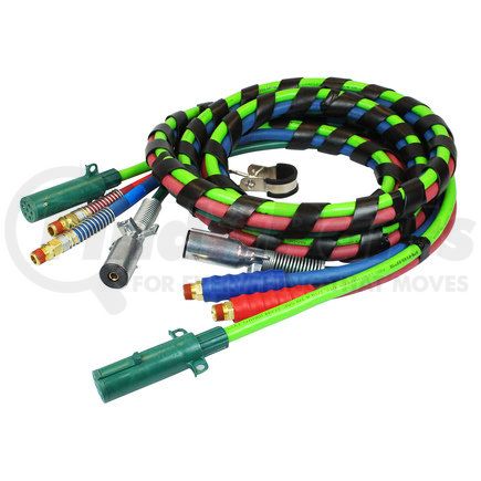 Phillips Industries 30-2274 Air Brake Hose and Power Cable Assembly - 15 ft. with Quick Connect Plug, Single Pole