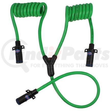 Phillips Industries 30-4140 Trailer Power Cable - 10 ft., "Y" Dolly, with WEATHER-TITE PERMAPLUGS