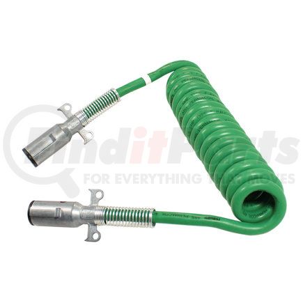 PHILLIPS INDUSTRIES 30-4321 - abs cable green - abs permacoil™ - 12', with zinc die-cast plugs