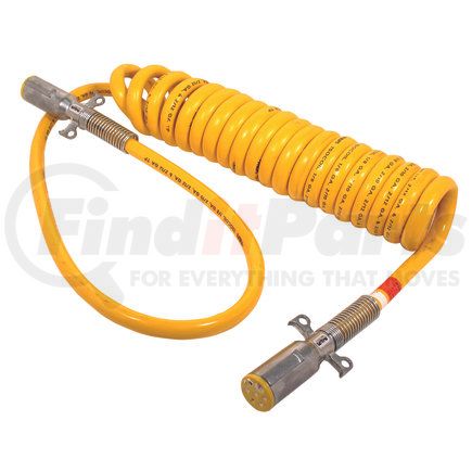 Phillips Industries 31-9923 Trailer Power Cable - 15 ft., Coiled, IsoCoil, 48 in. Lead, with Zinc Die-Cast Plugs