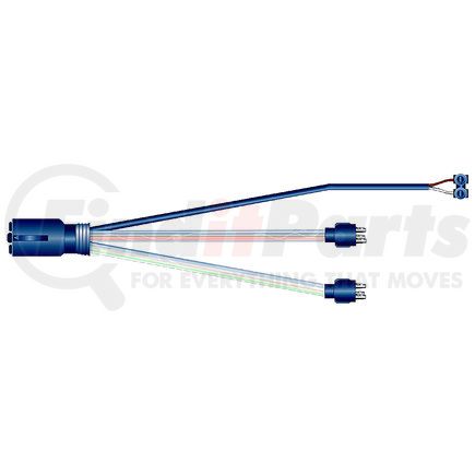 Phillips Industries 36-9501 Trailer Wiring Harness - "T" Plug-In, 2 Stop/Turn/Tail And 1 Pl-10 Sealed Marker