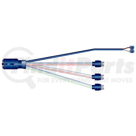 Phillips Industries 36-9503 Trailer Wiring Harness - "T" Plug-In, 3 Stop/Turn/Tail And 1 Pl-10 Sealed Marker