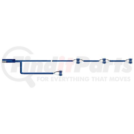 Phillips Industries 36-9601-036 Trailer Wiring Harness - Rear "T" Module, 3 ft., Lower I.D. Lamps and 2 ft. License Lamp