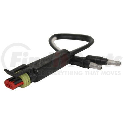 Phillips Industries 51-96310 Marker Light Connector - 2 Pin Amp Connector with Sta-Dry Molded Boot