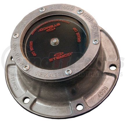 Stemco 342-4024 Wheel Hub Cap - 6 Bolts, 4.5" Bolt Circle, 5/16" Size, Dirt Exclusion Grease