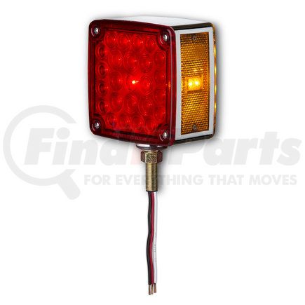 Roadmaster 1930R Double Face Turn LED Signal. Passenger-side. Single Stud. 3 Wires.