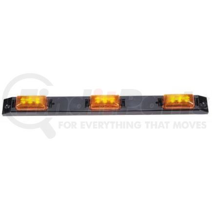Roadmaster 1980A Amber ID Bar with Three 2-1/2 Marker Lights.  22" 2-Wire leads