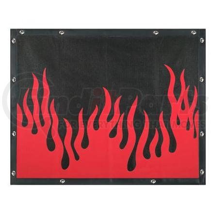 Roadmaster 2044F-FLAME Flame Design Bug Screen. Vinyl Mesh.42" x 33" 10 Snaps