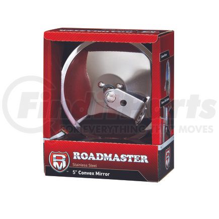 Roadmaster 4050S 5" Convex mirror head with smooth back, center mount.