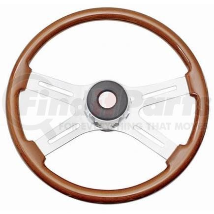 Roadmaster 29530 Steering Wheel 18-inch  Chrome Flame Design, Tilt/Telescopic Column