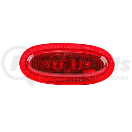 Betts Hd 221201 200V Series Marker/Clearance Light - Red LED Reflex Lens Insert, Multi-volt