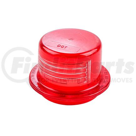 Betts Hd 920113 Dome Light Lens - Fits 50 56 57 60 100 Series Lamps Deep w/ License Lenses Red Polycarbonate