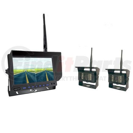 Boyo VTC701AHDQ2 Video Monitor - 7", AHD, 1080P, Digital Wireless, with 2 Heavy Duty Camera System