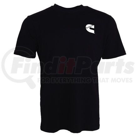 Cummins CMN4763 T-Shirt, Unisex, Short Sleeve, Black, Cotton, Tagless Tee, 2XL