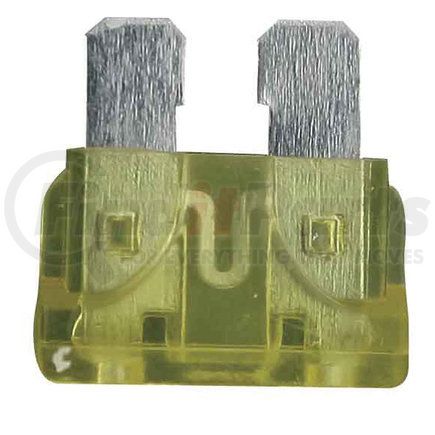 The Install Bay ATC2025 Wiring Fuse - ATC Fuse, Yellow, 20 Amp, 2-Prong