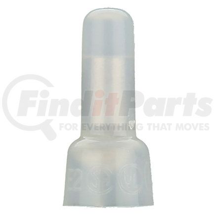 The Install Bay CCL16141 Crimp Cap, Long Neck, 16 to 14 Gauge, Clear, Nylon