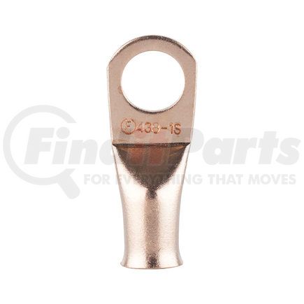 The Install Bay CUR438 Ring Terminal - 4 Gauge, 3/8", Uninsulated, Copper