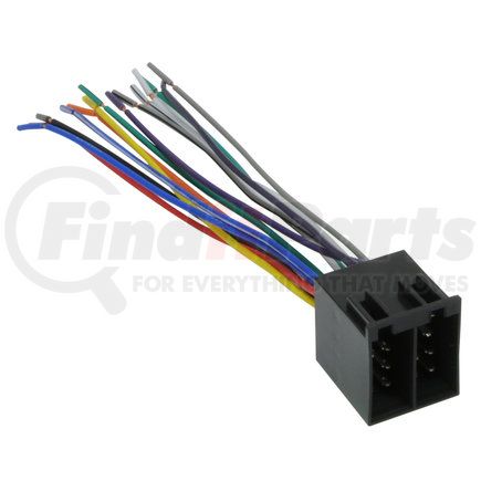 Metra Electronics ISODIN Wire Harness, with ISO DIN Wiring Connector, with Antenna/Amplifier Turn-On